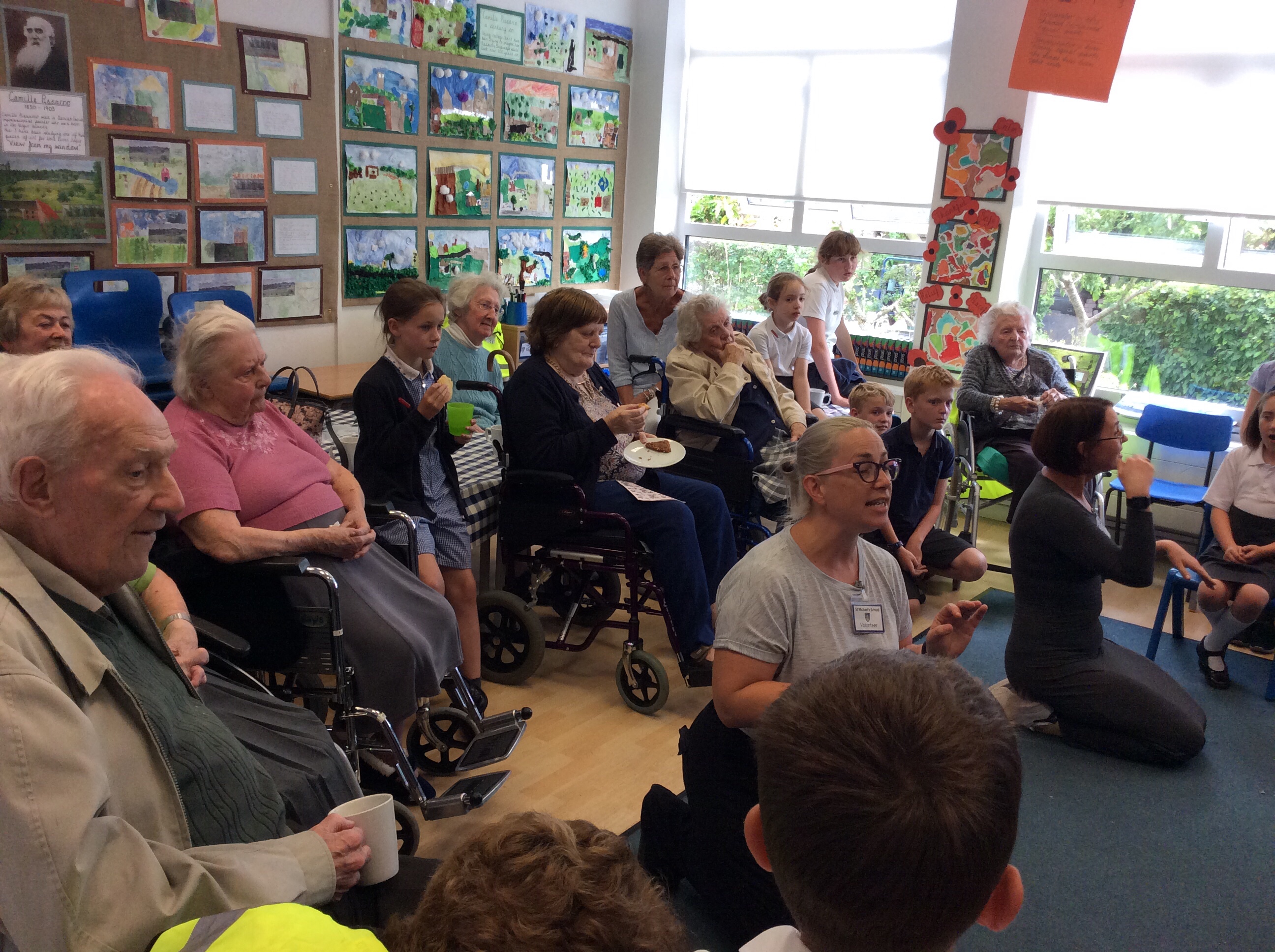 Aldbourne Nursing Home visits St. Michael’s St Michael’s School Aldbourne