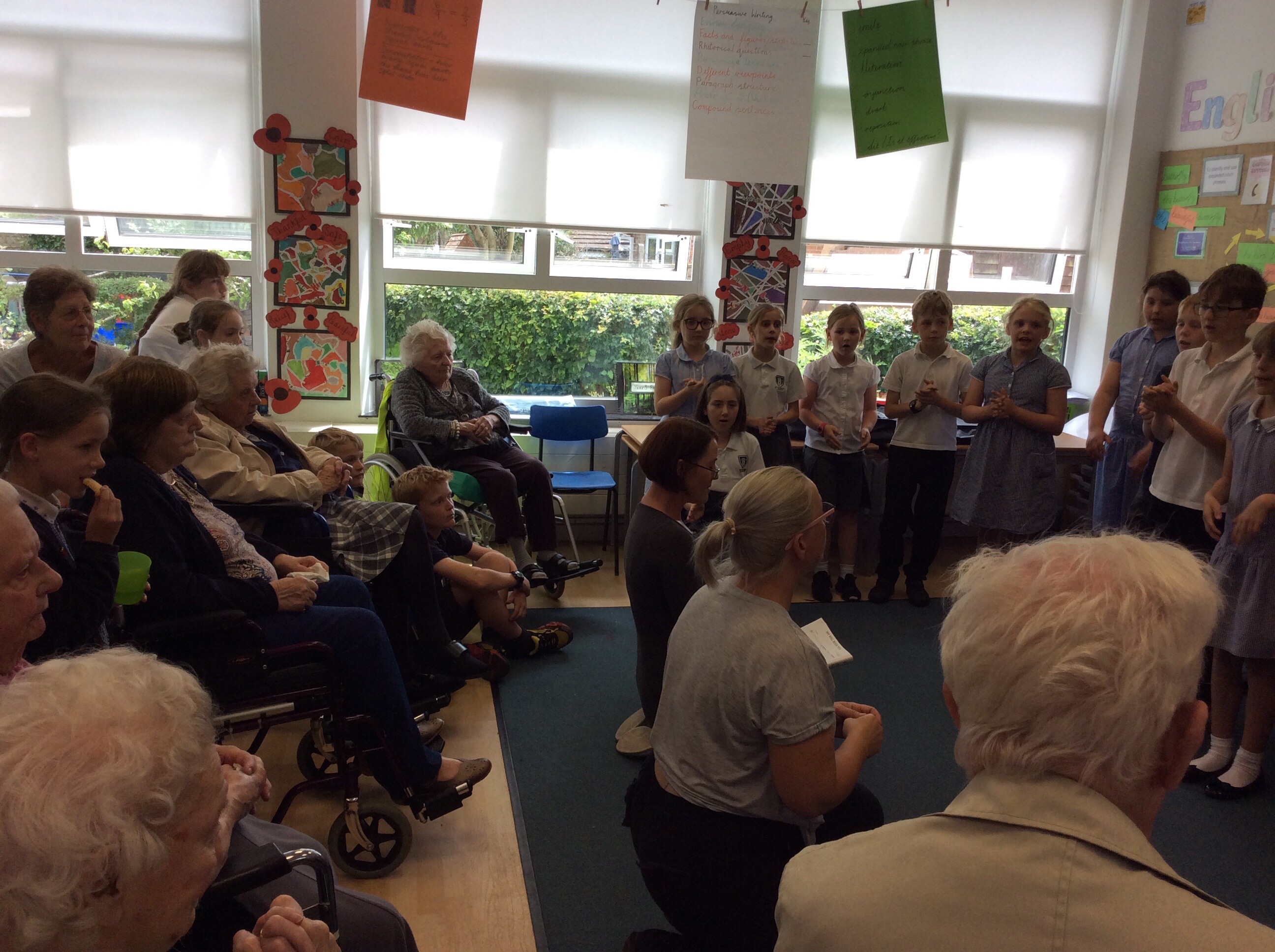 Aldbourne Nursing Home visits St. Michael’s St Michael’s School Aldbourne