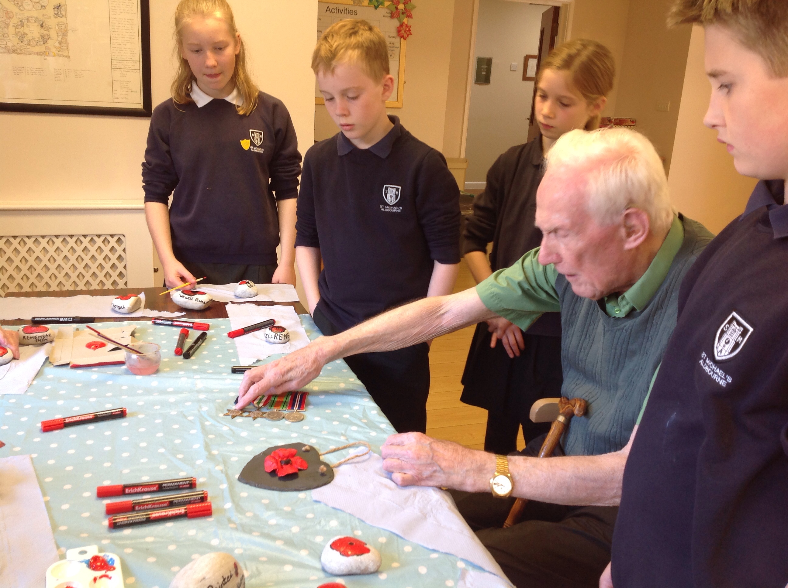 Year 6 visit Aldbourne Nursing Home St Michael’s School Aldbourne