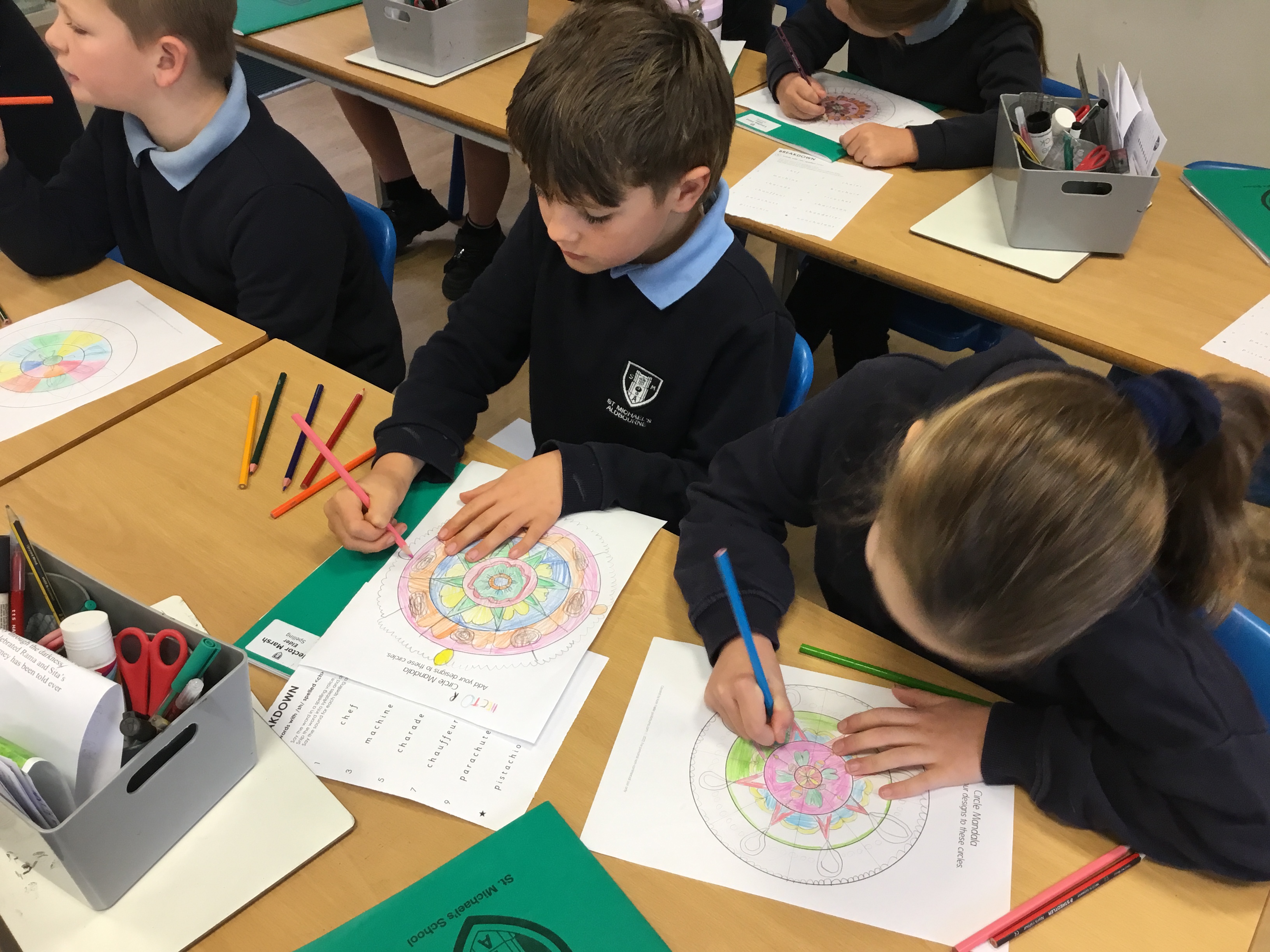 Elder Class Celebrate Diwali with Rangoli Art!