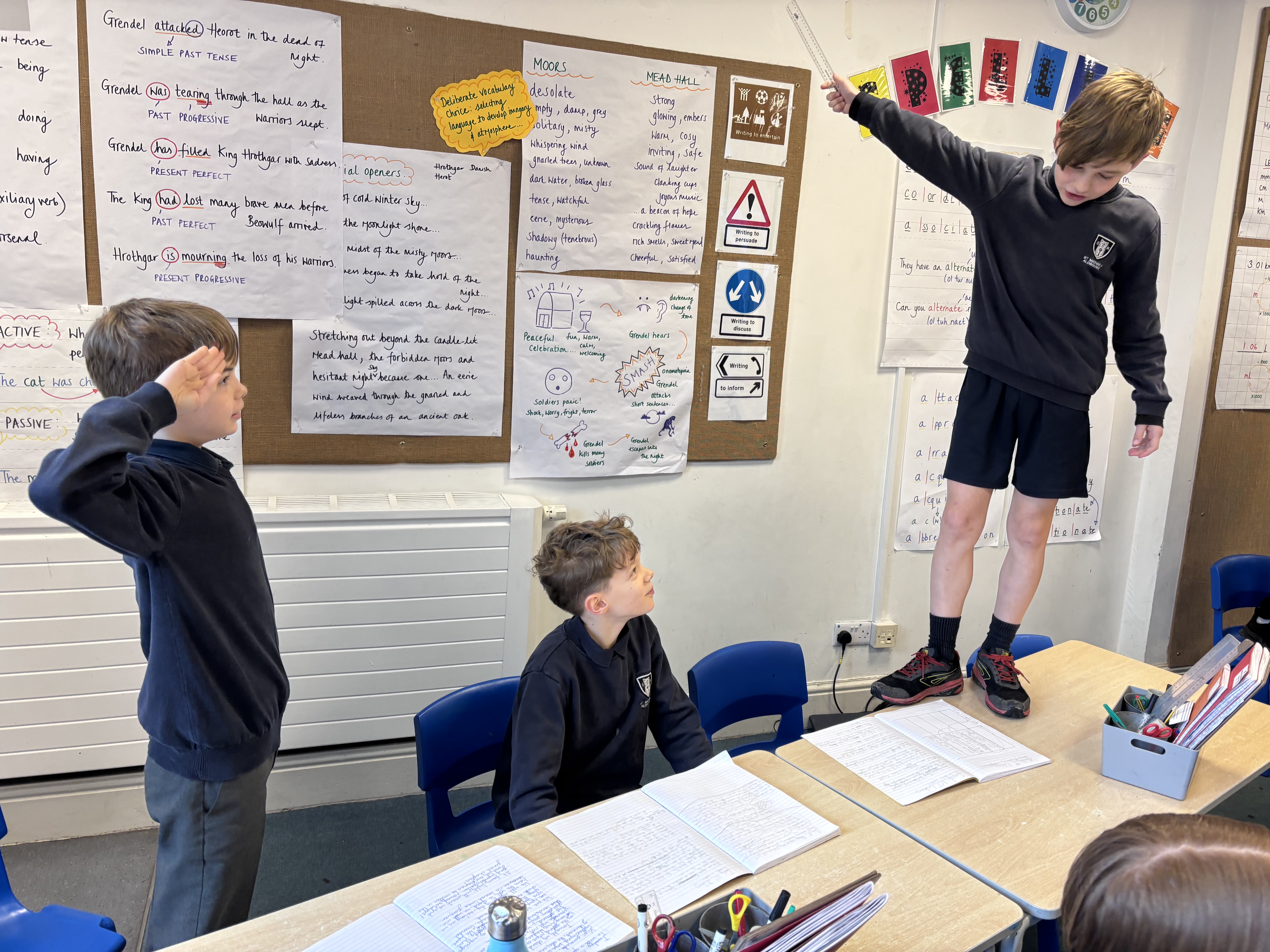 Oak Class - Performing Our Beowulf Speeches!