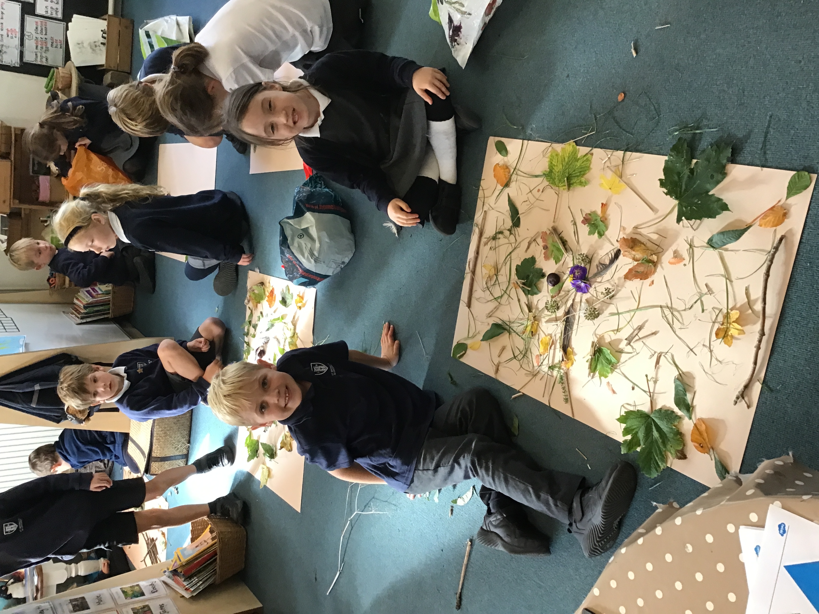 Being land artists in Birch!